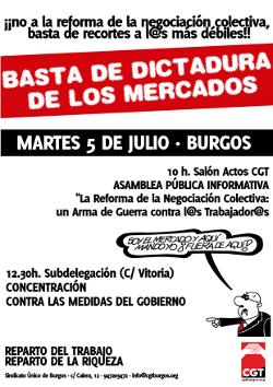 BASTA DICTADURA MERCADOS